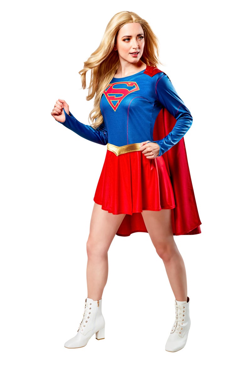 Rubies DC Superheroes Supergirl TV Series: Supergirl Costume Dress for Adults by Rubies, Women's Small - Image 1
